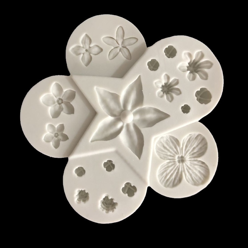 Silicone Concrete Molds Flower Ceramic Arts Mould Pottery Handmade Plaster Mold
