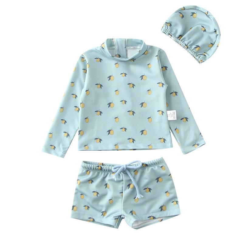 Generisch 2025 Peuter Meisjes Lange Mouw Print Strand Baden Baby