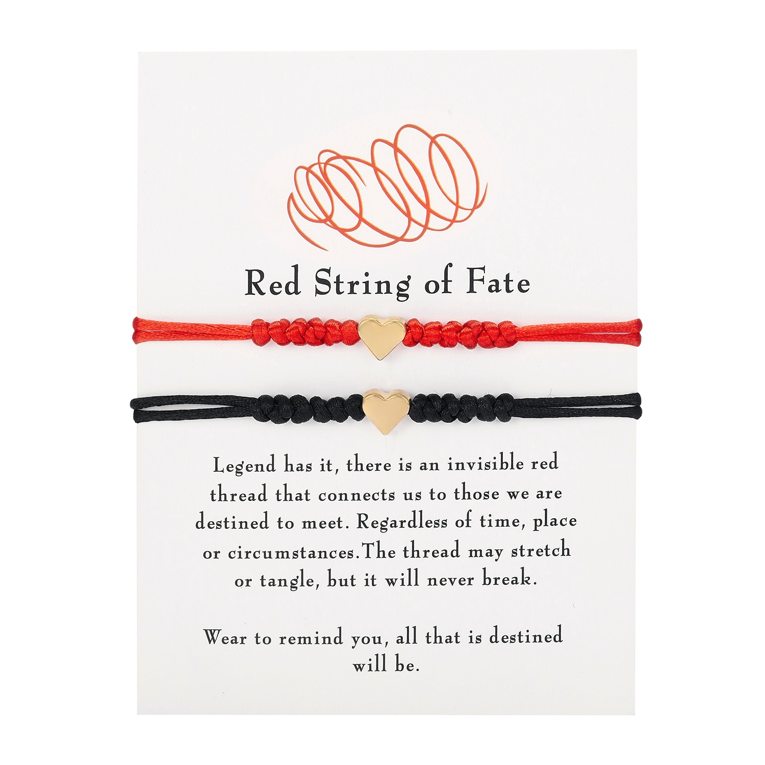 Pulseras de cuerda roja de la suerte hechas a mano, 7 nudos, protección, amuleto del destino, buena suerte, éxito, prosperidad, joyería de la amistad para pareja: Red Black 2pcs