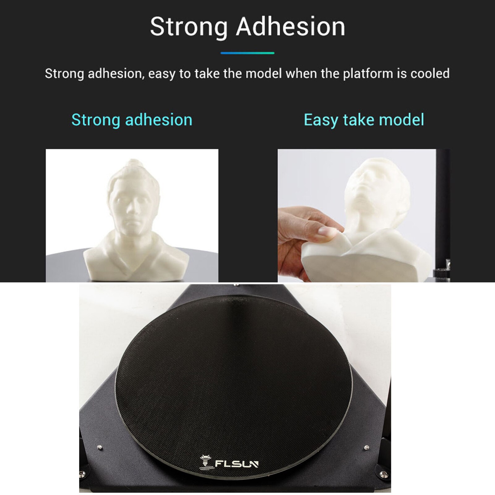 FLSUN Q5 3D Printer Glass Plate Build Surface Coated Lattice Glass Platform Heat Bed Glass Bed 3D Printer Upgraded Parts