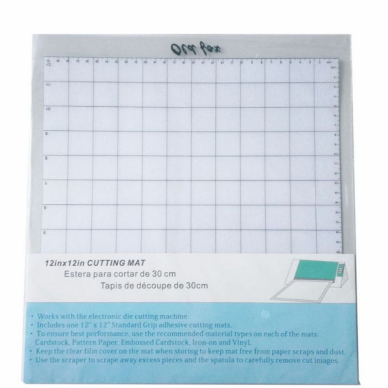 3Pcs Replacement Cutting Mat Transparent Adhesive Mat with Measuring Grid 12 by 12-Inch for Silhouette Cameo Plotter Machine