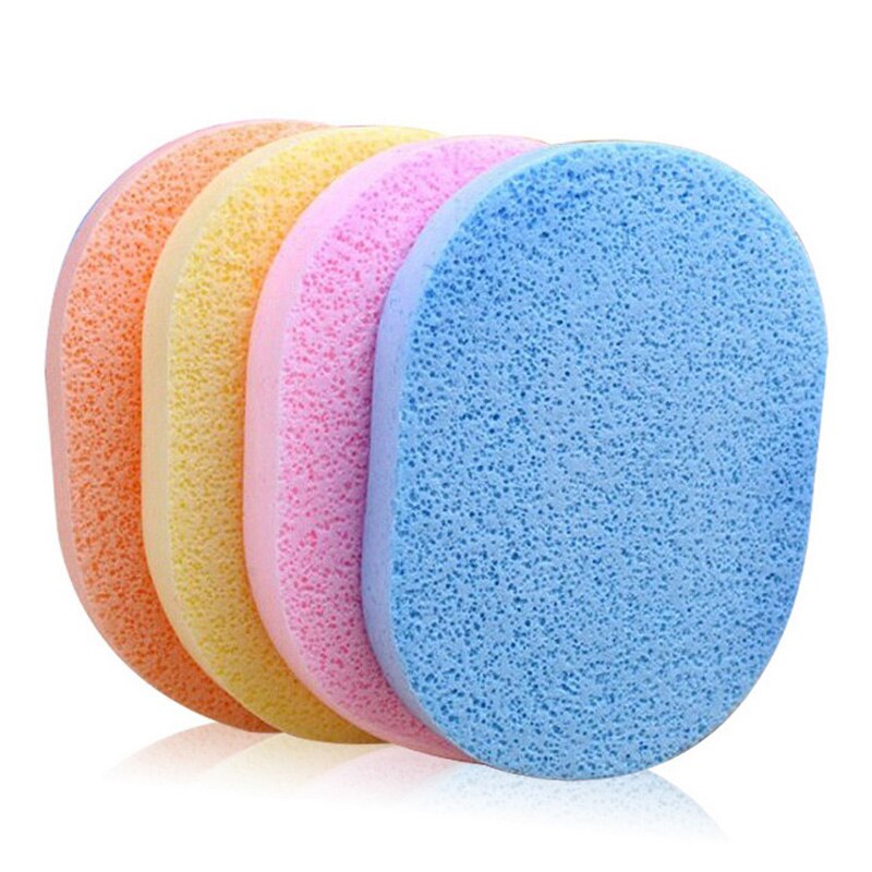 5pcs Pro Sponge Face Pad Cleaning Pad Cleansing Wash Puff Random: Default Title