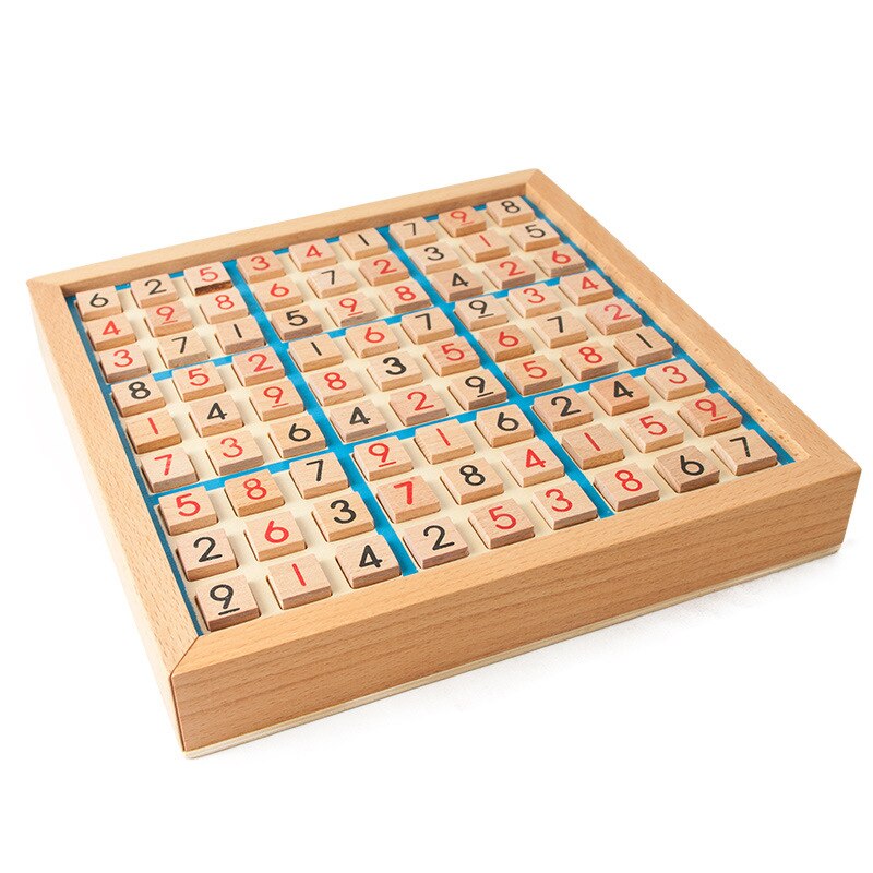 Jeu d&#39;échecs en bois Sudoku pour enfants, plateau de jeu pour adulte, pensée logique, défi d&#39;intelligence de bureau, jouets éducatifs pour enfants