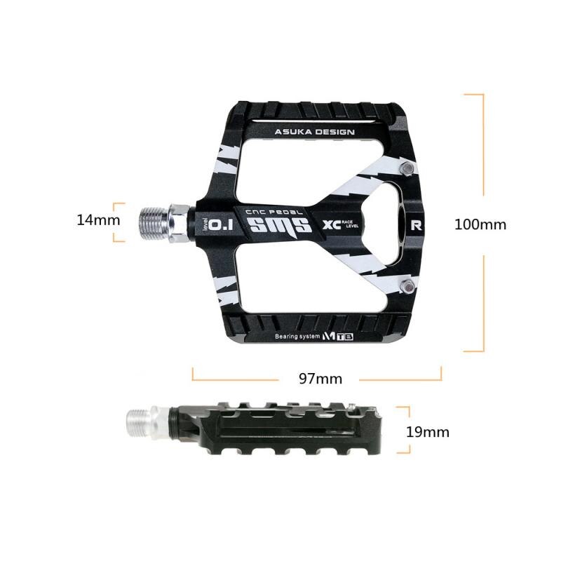 Pedais de bicicleta plana mtb rolamentos estrada pedais mtb mountain bike ciclismo pedais de largura acessórios da bicicleta parte livramento dropshipping