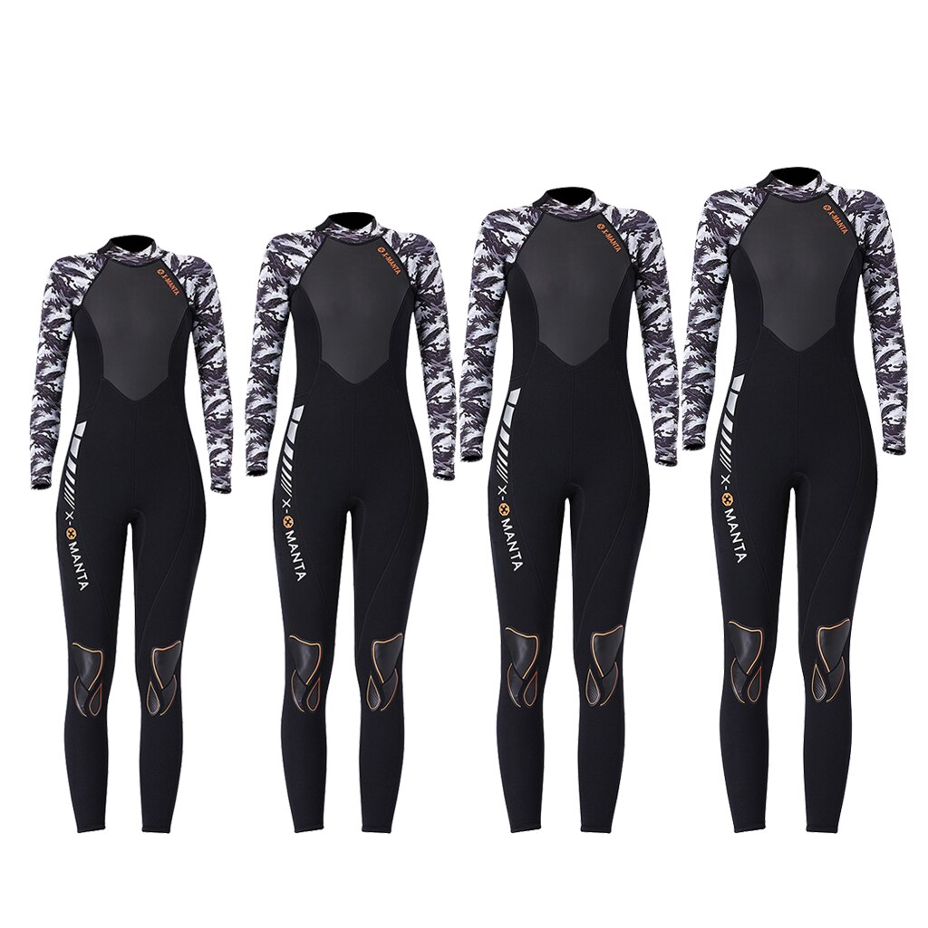 3mm Soft Neoprene Wetsuit One Piece Swimsuit for Scuba Diving Snorkeling