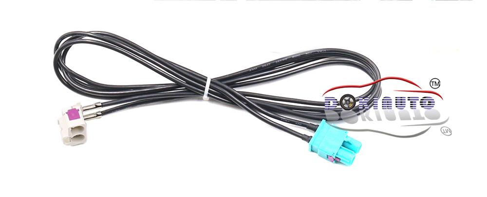 MIB STD2 ZR NAV Entdecken Profi Radio Adapter Kabel kabelbaum mit 2 zu 2 kabel Für Golf 7 MK7 passat B8 Tiguan MQB Auto: 2 zu 2 ATENNA