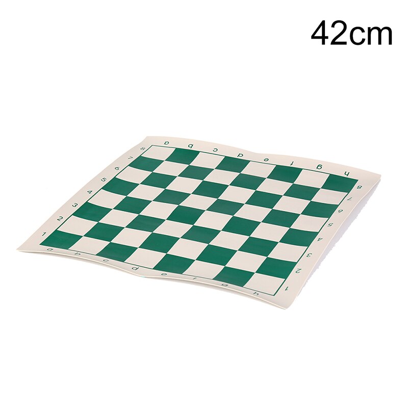 42 x 42cm vinylturneringsschackbräde för pedagogiska spel för barn i slumpmässig färg magnetisk bräda för schack