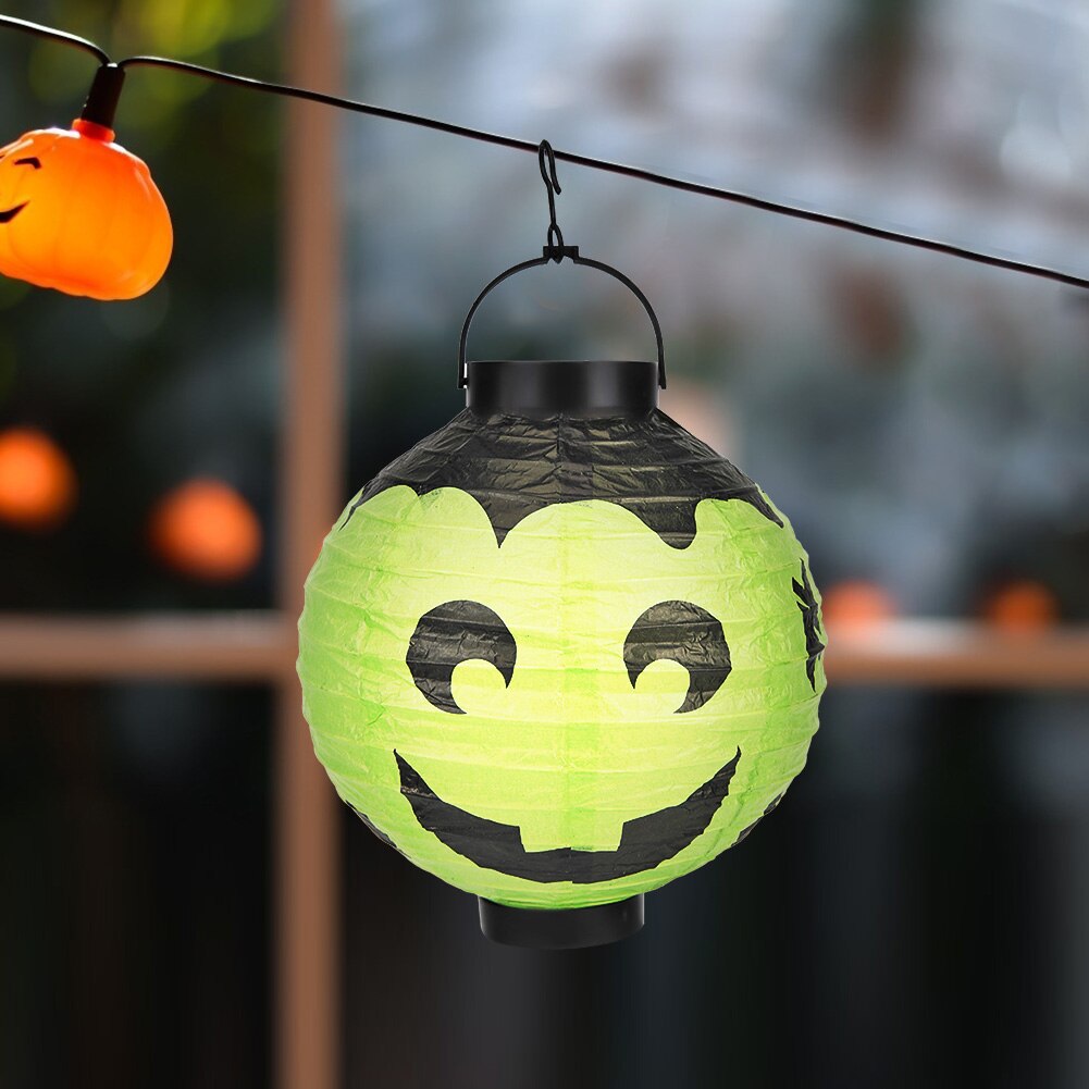 20cm nowa papierowa na Halloween dynia wisząca latarenka Eventy uroczystość przerażające akcesoria dekoracyjne DIY rękodzieło festiwal papier latarnia