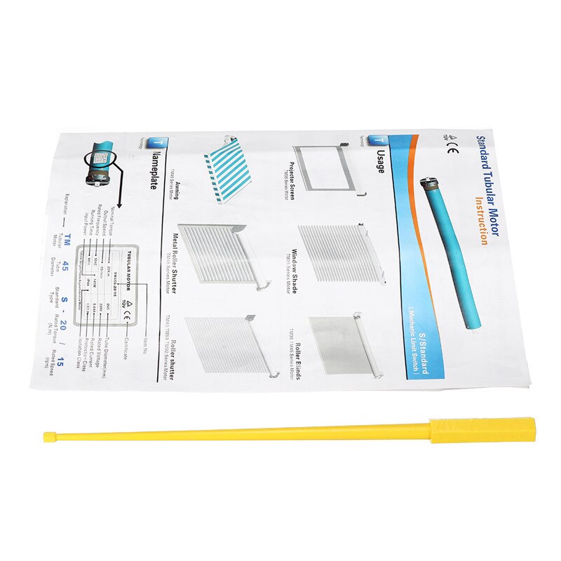 Dm35S 220V Intelligent Tubular Motor Roller Shade Electric Curtain Motorized Rolling Blind Shutter Anti-Theft Window