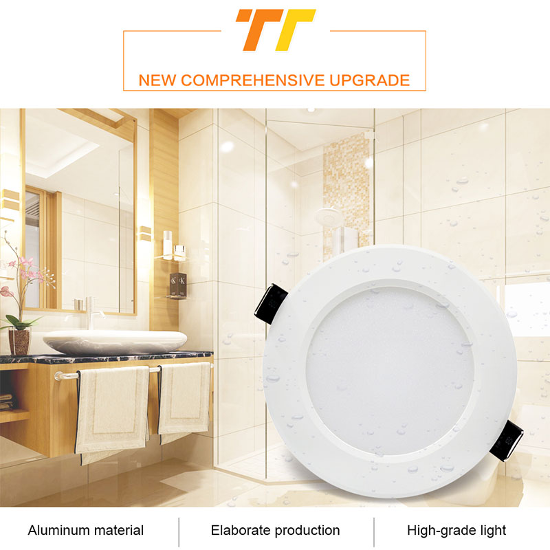 Dimbar vattentät led infälld downlight 5w 7w 9w 12w 15w led spotlight taklampa hembelysning  ac 220v för badrumslampa