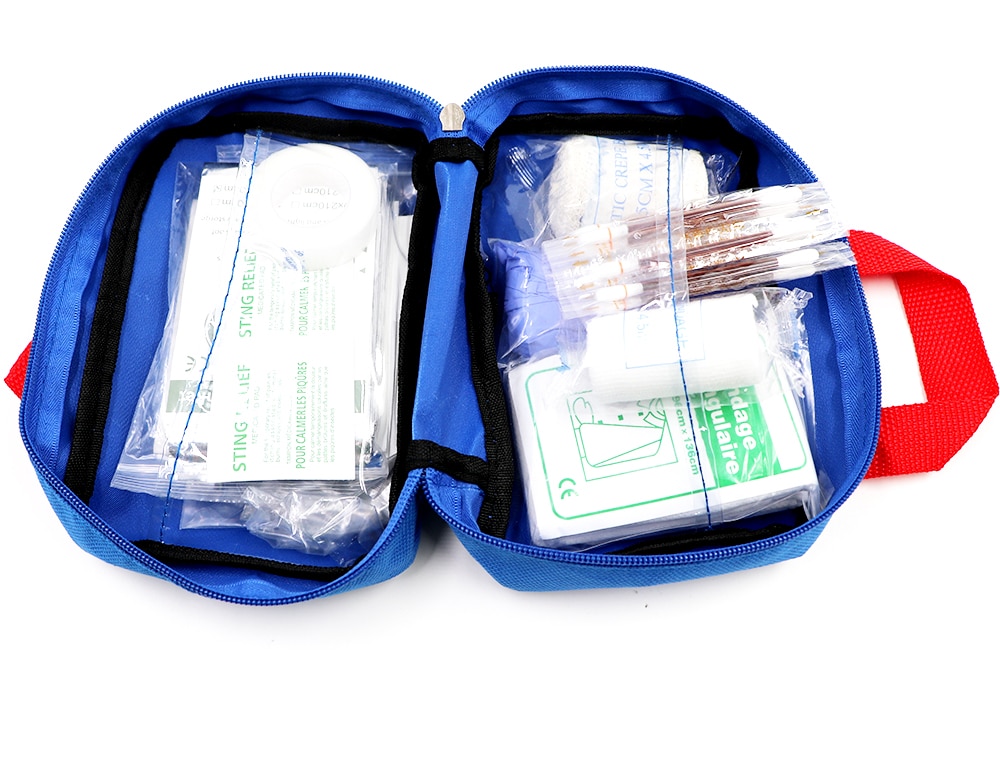 BearHoHo Pets First Aid Kits Handy Bag for Home Outdoor Travel Camping Hiking 25 Pieces Blue
