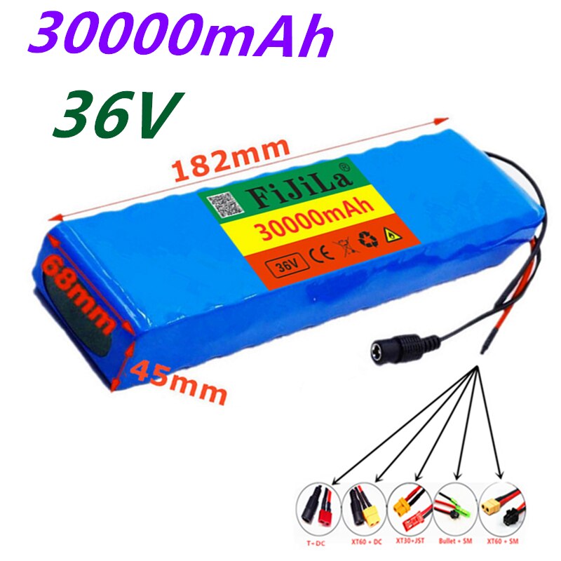36V 30Ah 10S2P Batterie ebike batterie pack 18650 Li-Ion Batterie 500W High Power und Kapazität 42V Motorrad roller