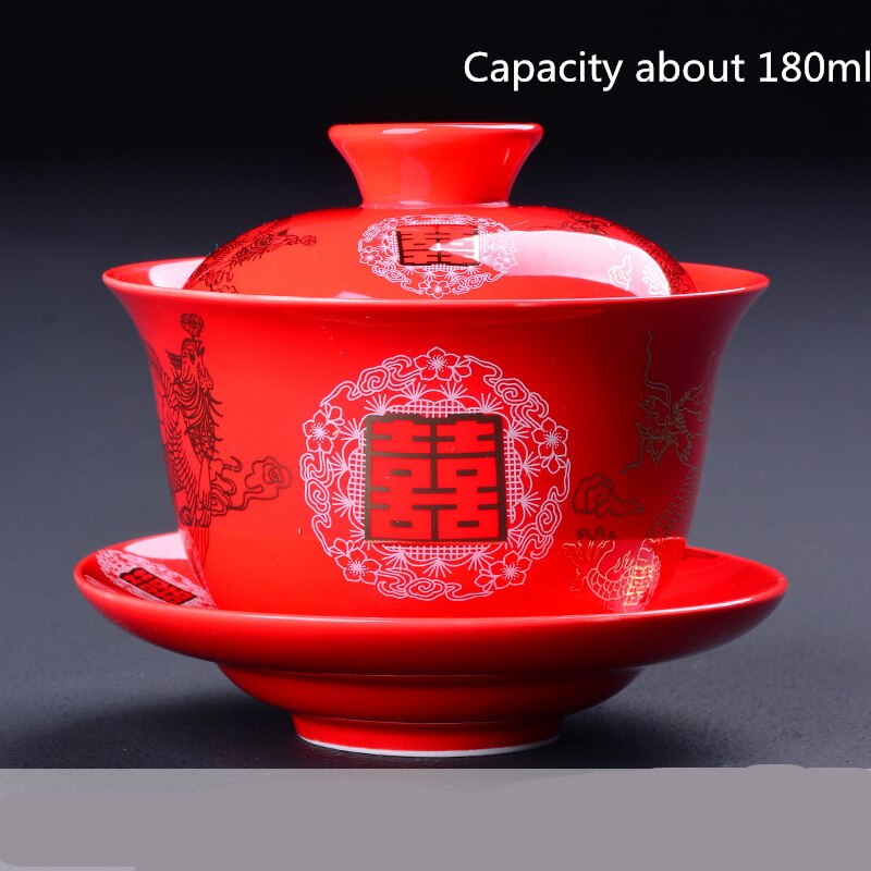 1PCS Ceramic Tea Bowl Blue and White Porcelain Tea Bowl Simple Household Tea Set Accessories WSHYUFEI: D