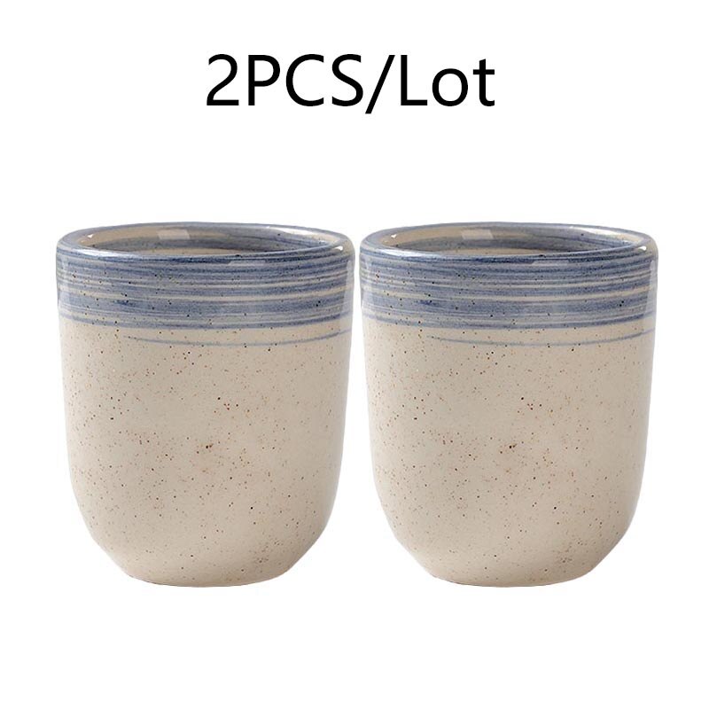 2 stks/partij 150 ml Master Cup Vintage Keramische Grof Aardewerk Handgeschilderde Cups Drinkware Mok Espresso Koffie Melk Mugss Theewaar art: Default Title