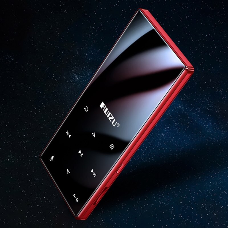 Original ruizu  d29 bluetooth  mp3 spelare förlustfri hifi musikspelare bärbar ljud 8gb inbyggd högtalare fm radio e-boksklocka