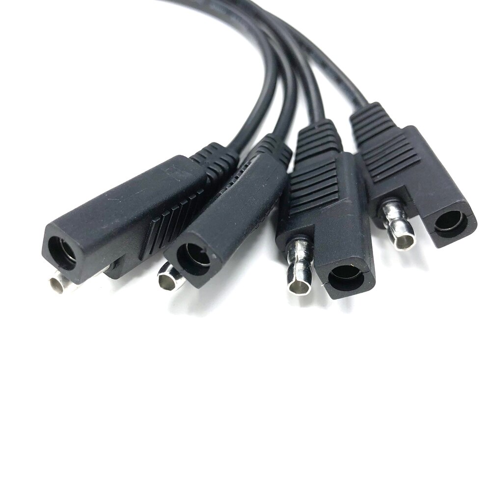 1 TOT 4 SAE Adapter Connector Extension Cable Connector, 2 Pin Snelkoppeling Disconnect, 45cm
