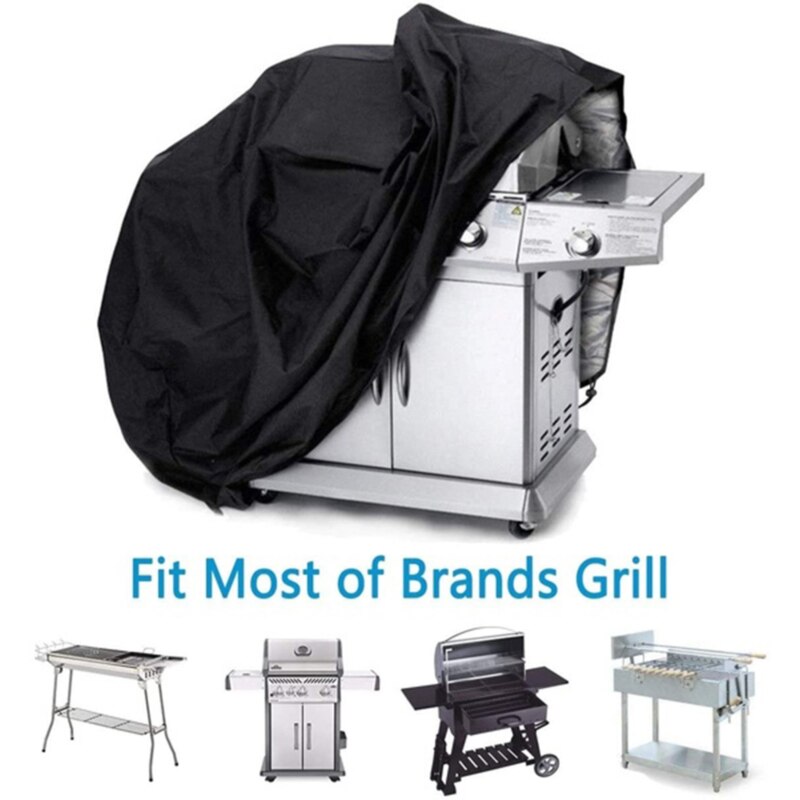 Bbq overtræk støv vandtæt udendørs weber heavy duty grill overtræk regnbeskyttende udendørs grill overtræk runde 1pc