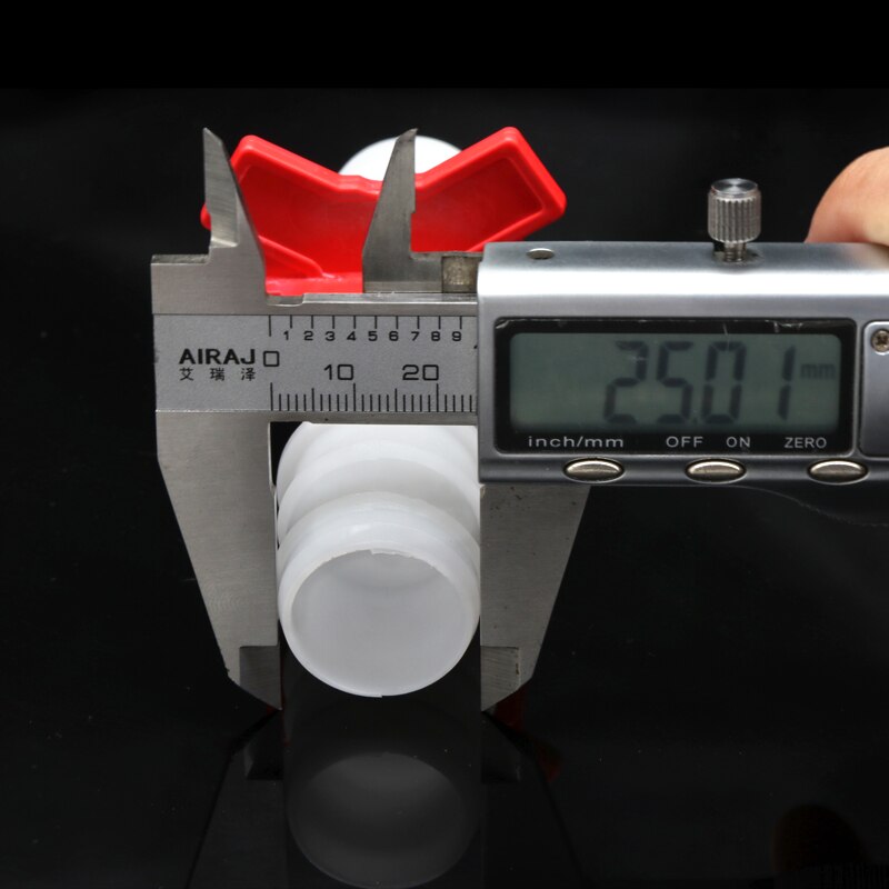 1Pcs Platics 4Mm 6Mm 8Mm 10Mm 12Mm 16Mm 20Mm Pvc Slang Barb twee Manier Plastic Kogelkraan Aquarium Tuin Micro Irrigatie Connector