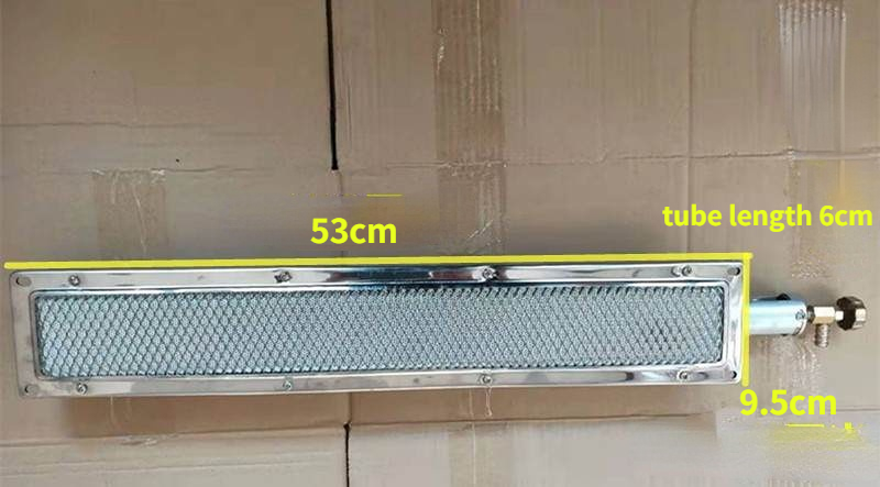 Gasgrill infrarød brænder udskiftning brand energibesparende brænderplade komfurkerne rektangulær: Gul