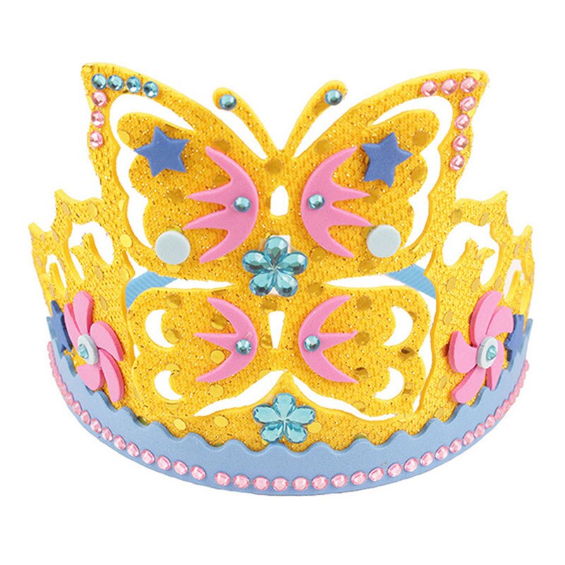 Eva foam papier pailletten kroon bloemen sterren patronen kleuterschool kunst kinderen doe-het-zelf knutsel speelgoed feestdecoraties: B