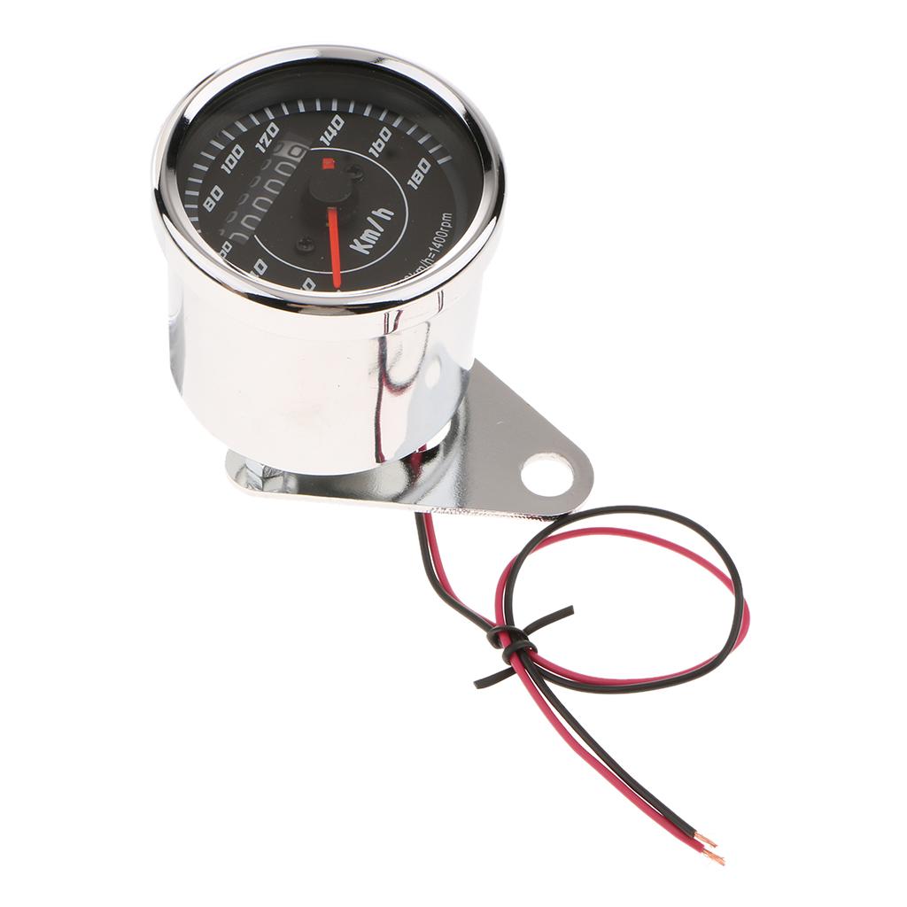 Motorcycle LED Tachometer Km/h Speedometer Odometer Gauge 12V