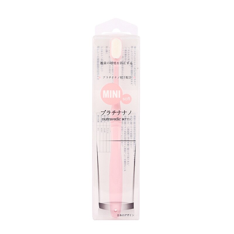 Travel Portable Million Toothbrush Ultra-fine Soft Toothbrush Eco-friendly Dental Whitening Brush Oral Care Clean Toothbrush: 05 pink