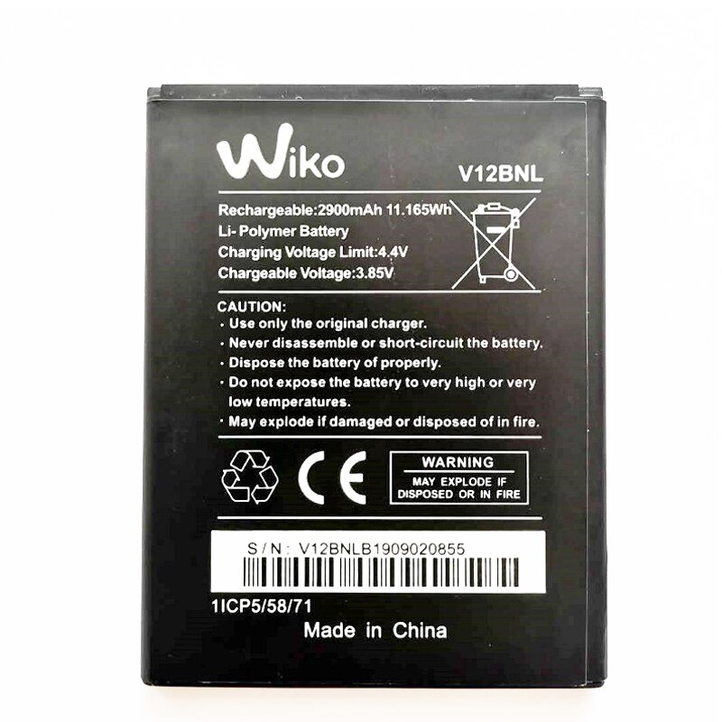 3.85V Vervangende Batterij Voor Wiko View Baterij Batterie Mobiele Telefoon Batterijen