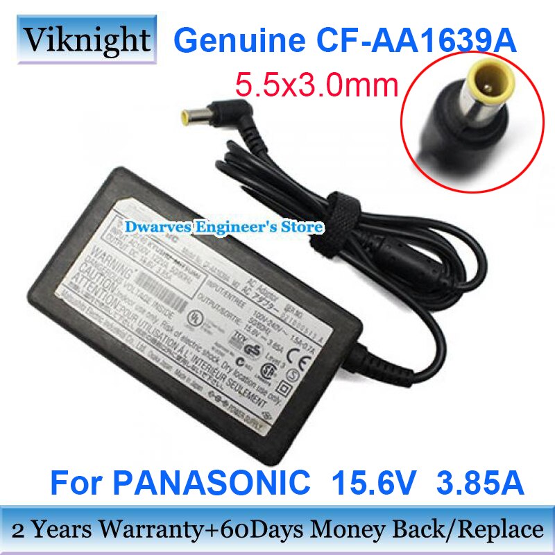 15.6V 3.85A Ac Adapter Voeding Voor Panasonic Toughbook CF-48 CF-61 CF-62 CF-63 CF-71 CF-105B CF-170 CF-270 CF-370 CF-380
