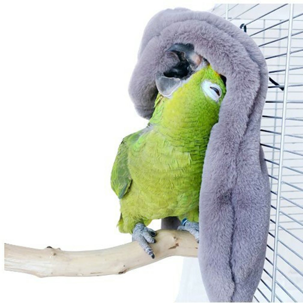 Mantas de lana para pájaros, cómoda, esquina, jaula para loros, choza, Nido de Pájaro cálido, casa, cama, hamaca colgante, juguete