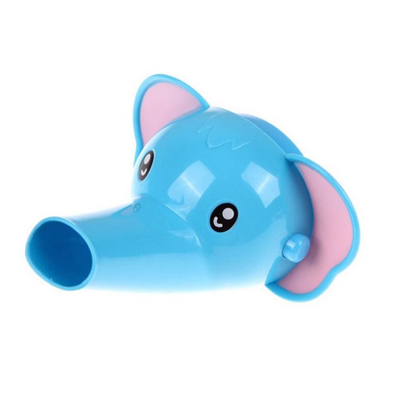 Cartoon Animal Faucet Extension Children&#39;s Guide Sink Hand Handwashing Tools Extension Of The Water Trough Bathroom: Blue Elephant