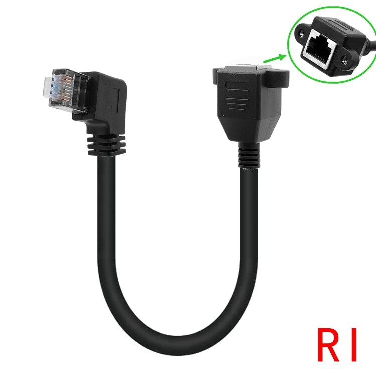 Cat6 Ethernet Cable RJ45 Right Angle UTP Network Cable Patch Cord 90 Degree Cat6a Lan Cables for Laptop Router TV BOX: CAT5 0.5M / RI