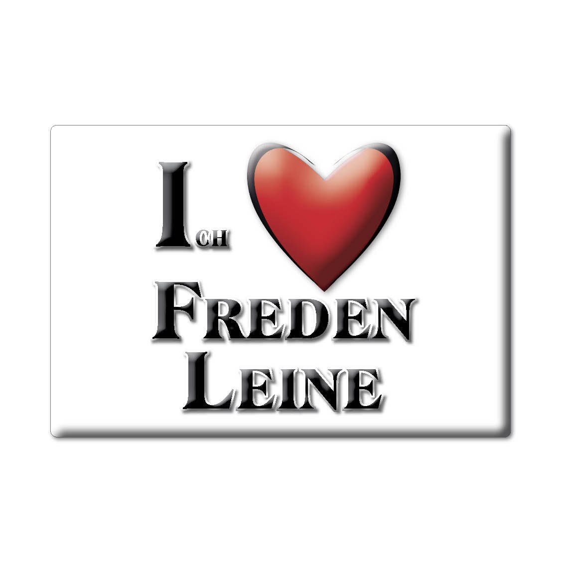 Freden Leine Magneet Magneet Niedersachsen (Ni) Duitsland Koelkastmagneet Souvenir Ik Liefde