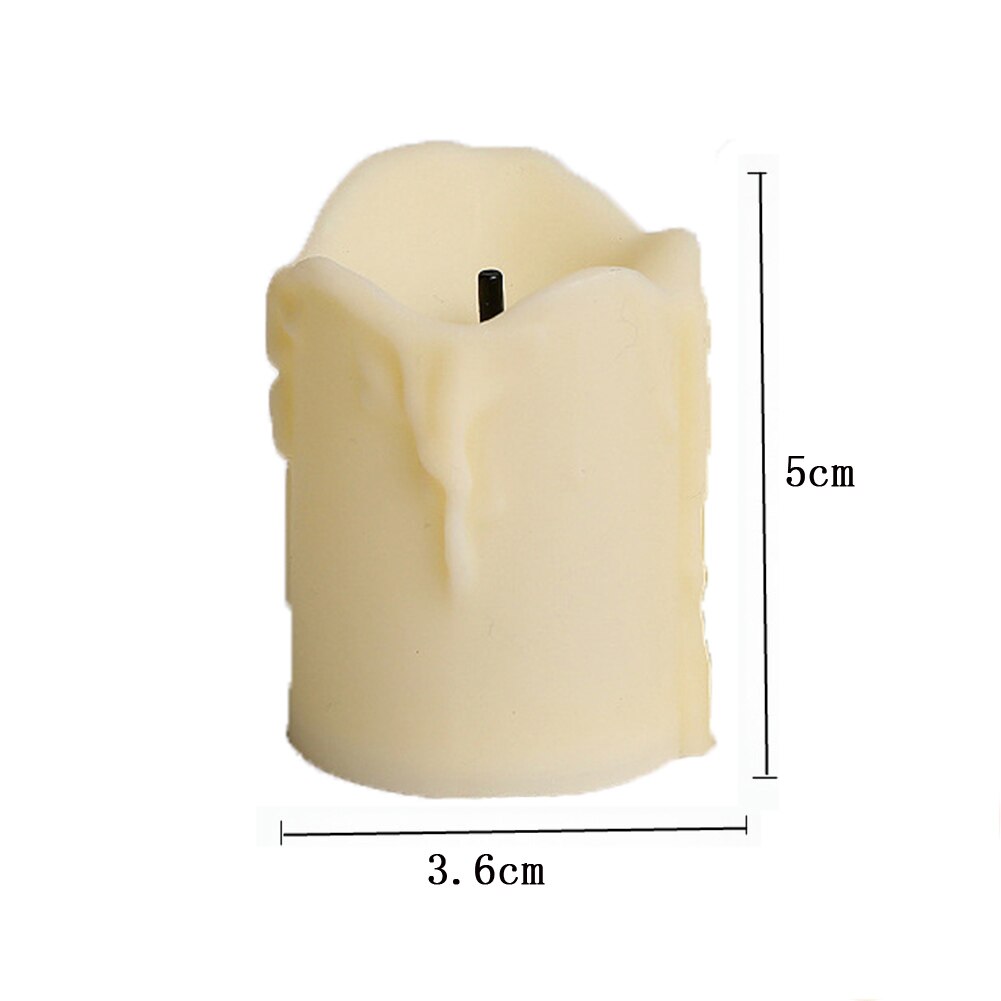 LED Candle Lights, Flameless Candle Lamp Battery Operated Tea Light Simulation Flame Plastic Flickering Tears Candle Light