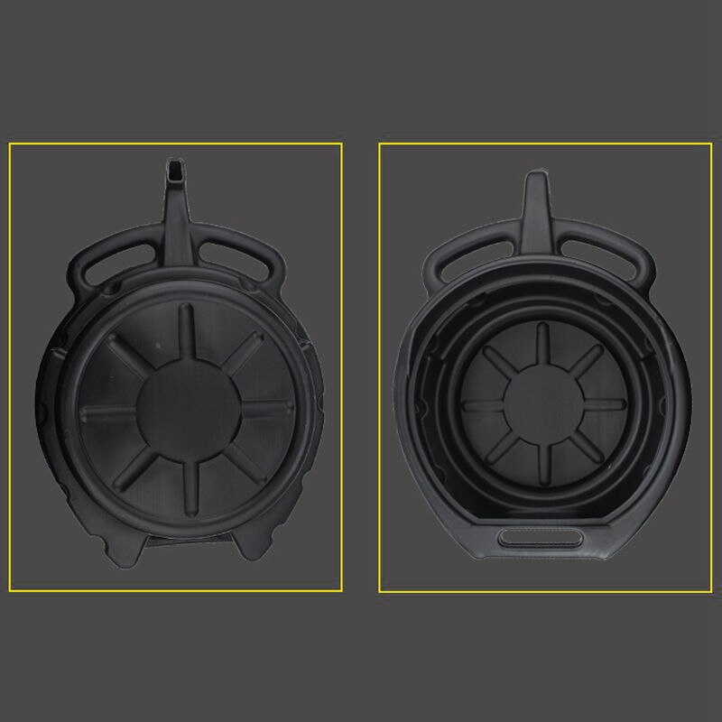 7.5L Oil Drain Pan Waste Engine Oil Collector Tank Gearbox Oil Trip Tray for Repair Car Fuel Fluid Change Garage Tool