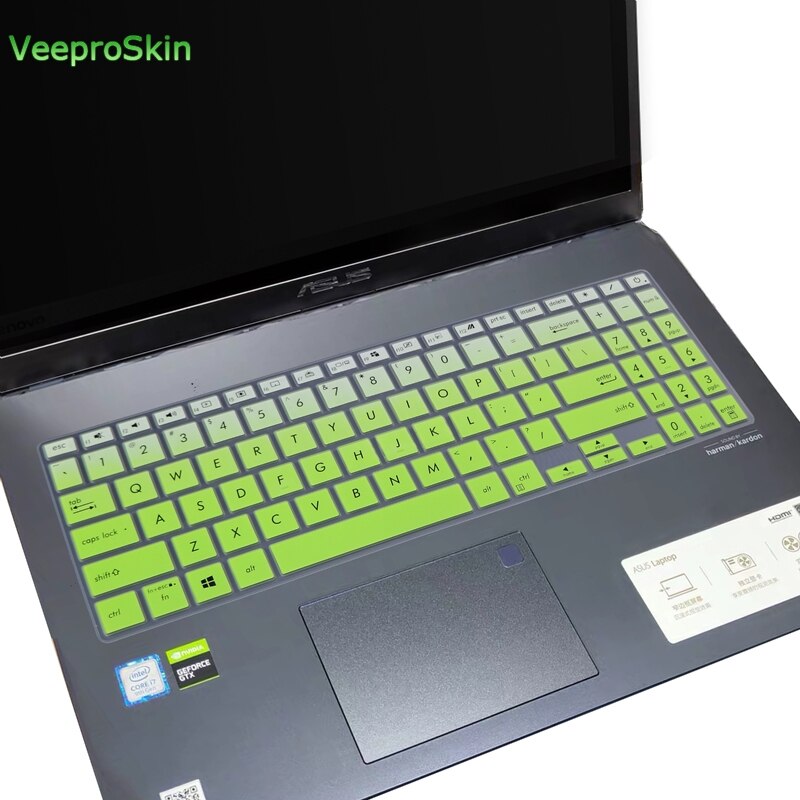 Laptop Keyboard protector skin Cover For ASUS VivoBook S15 S532 VX60 S532FL S532F S531 S531FL S531F S 531 F FL: fdegreen