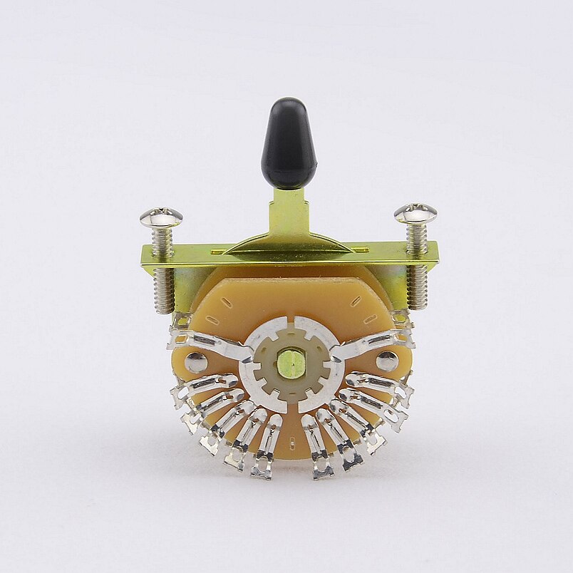 【Made in Korea】1 Piece Oak Grigsby 4-Pole, Double Wafer, 5-Way Super Switch For Electric Guitar: With BK Tip