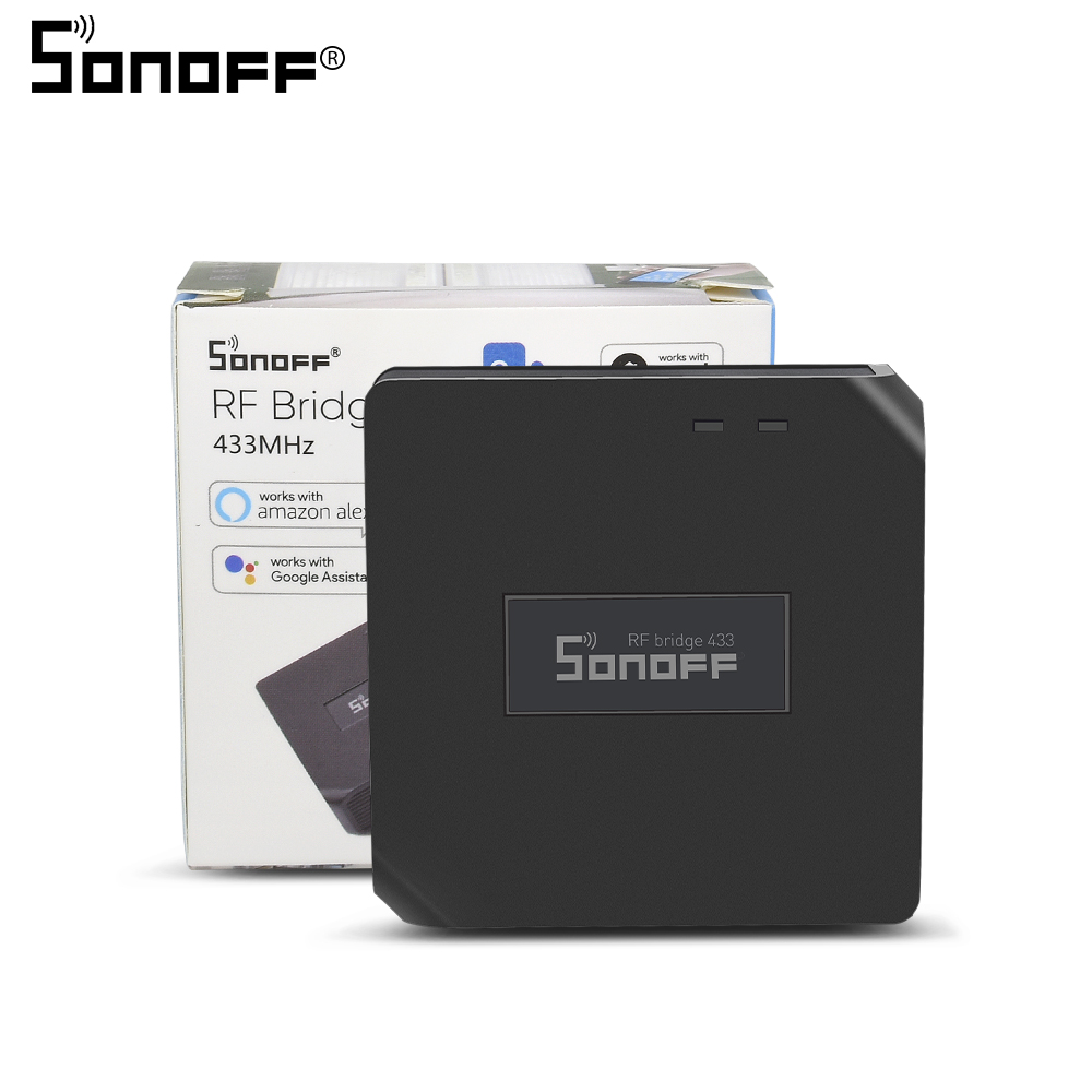 SONOFF 433Mhz RF Bridge Wifi Signal Converter Sensor Door Window Wireless Switch Remote Controller Google Smart Home Automation