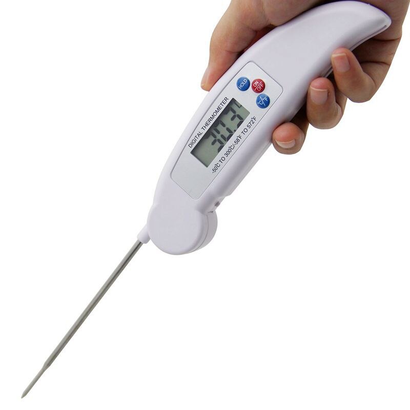 Baby voksen digital termometer pande krop infrarød termometer pistol berøringsfri temperatur måling enhed: Hvid sondetype