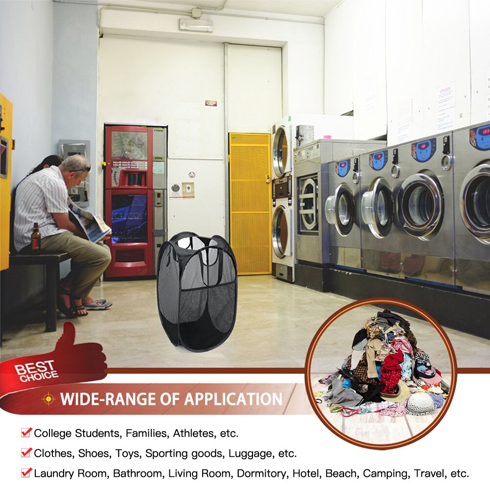 2pc Foldable Mesh Laundry Basket, Square Folding Laundry Basket, Square Laundry Basket, Classification Laundry Basket