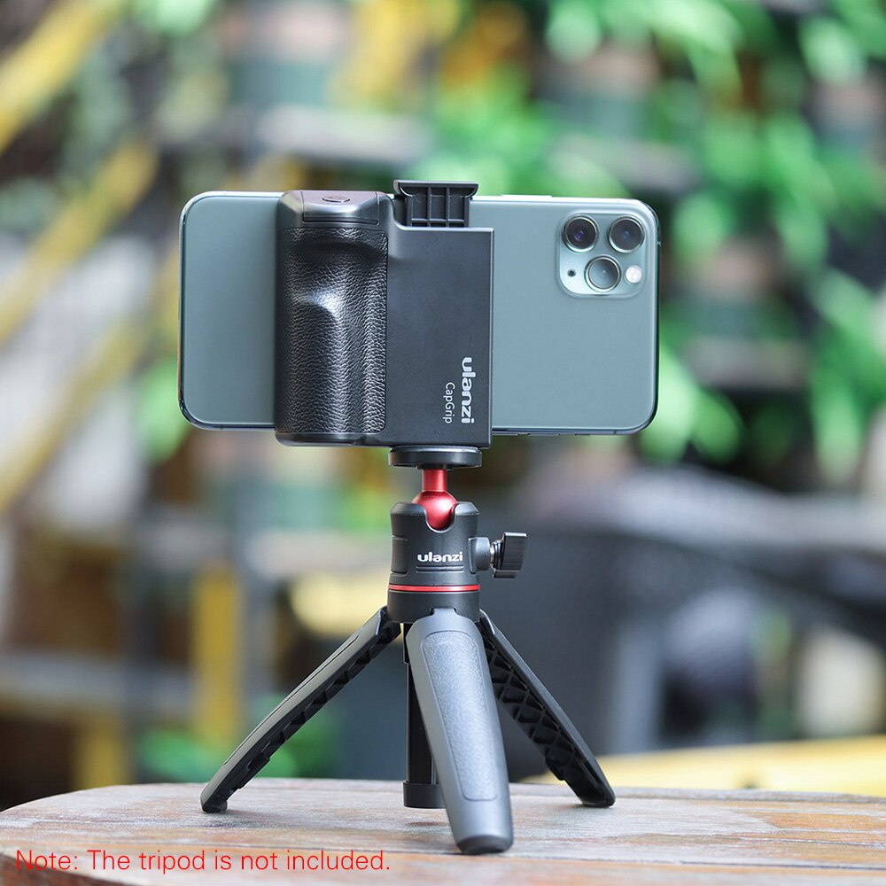 Photographie Ulanzi CapGrip 3 en 1 téléphone Selfie Booster poignée poignée Anti-secousse télécommande + poignée en polyuréthane pour Mobile pour Smartphones