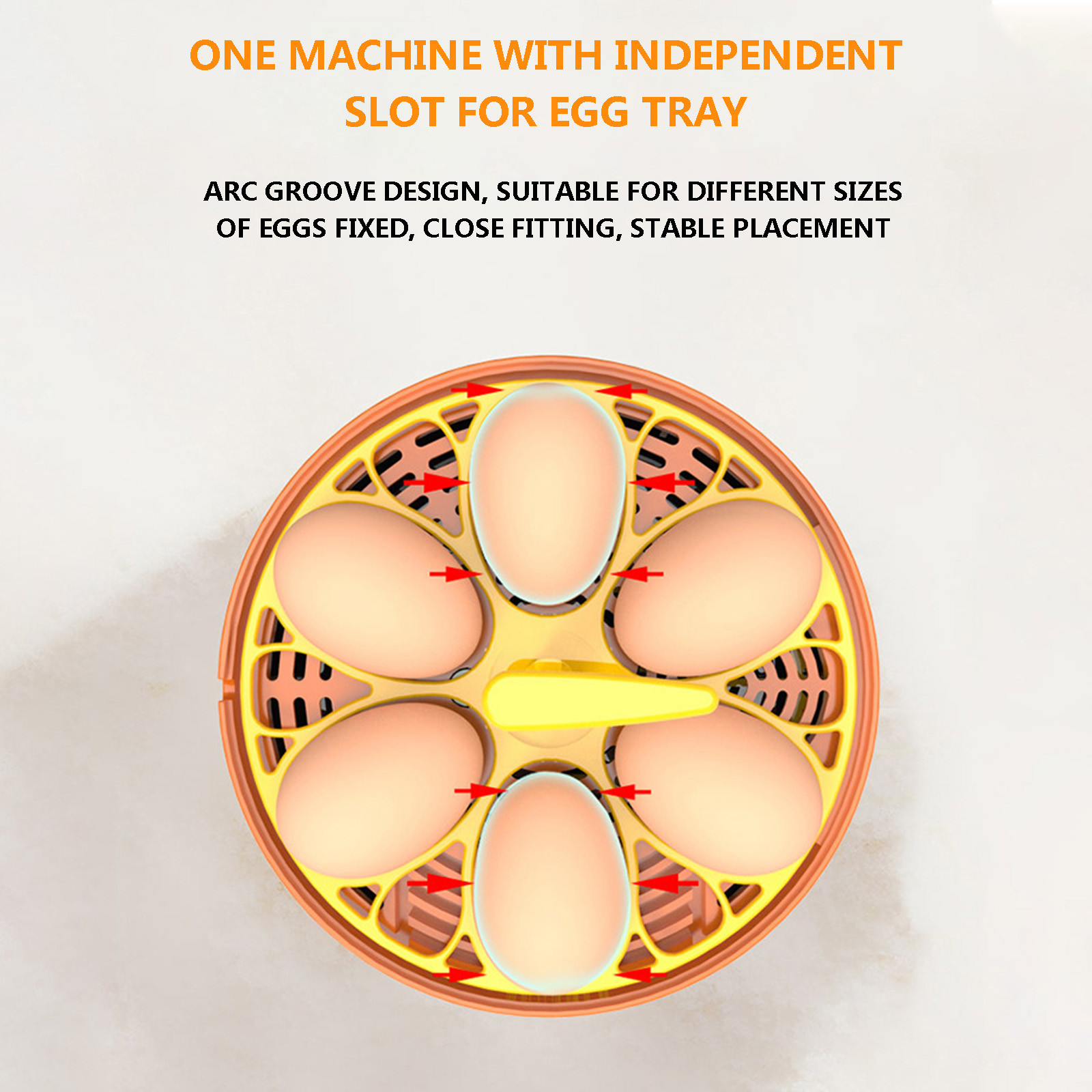 Mini 6 Egg Incubator Poultry Incubator Brooder Digital Temperature Hatchery Egg Incubator Hatcher Chicken Duck Bird Pigeon