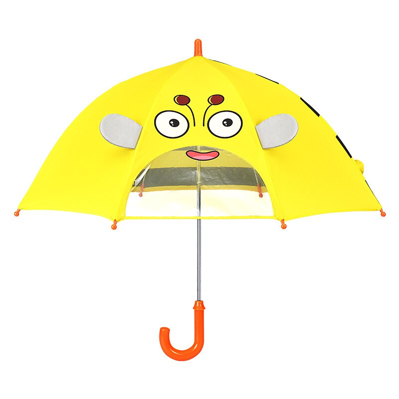 Paraguas pequeño de pato amarillo para niños, sombrilla de ventana transparente pequeña para niños y niñas, paraguas para guardería: Galaxian