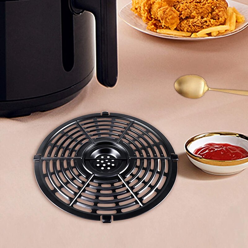 Air Fryer Accessories Grill Pan for Power Air Fryers, Steamer Rack, Crisper Plate, Air Fryer Replacement, Fry Pan