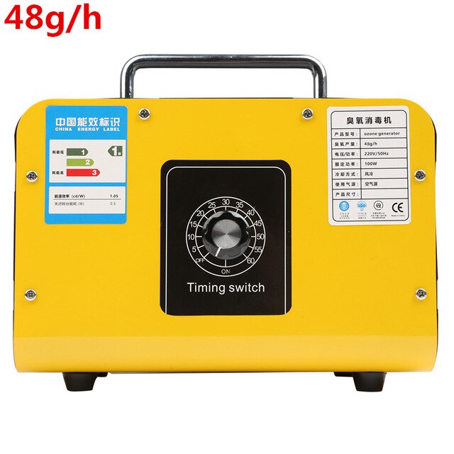 Générateur d'ozone Portable, purificateur d'eau d'air, stérilisateur, ozoniseur, 32 g/h, 28 g/h, 24 g/h, 48 g/h, formaldéhyde