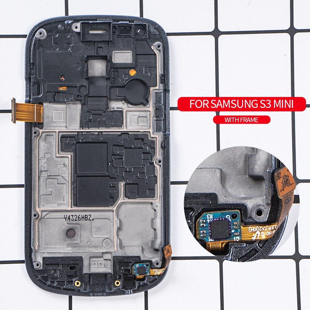 Super Amoled 4.0 "Voor Samsung Galaxy S3 Mini Lcd I8190 I8190N I8195 Lcd Touch Screen Frame Voor Samsung s3 Mini Display
