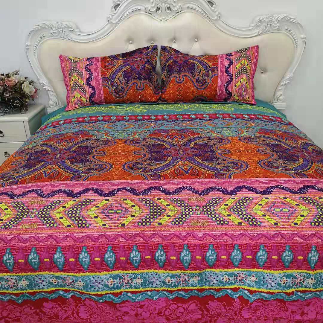 Bohemian Style 100% Polyester Dekbedovertrek Sets 1 Dekbedovertrek 1/2 Kussenslopen Us/Eu/Au Grootte