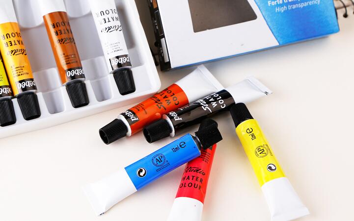 Pebeo studio aquarelle akvareller akvarel maling sæt 12ml rør 12 farver 18 farver 24 farver