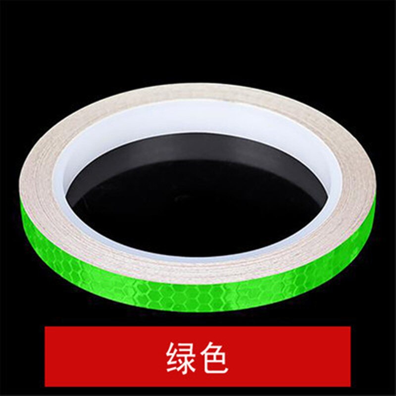 Mountain bike Reflective Stickers Reflective Strips Fluorescent Strips Luminous Reflectors Bicycle Stickers Decoration: green
