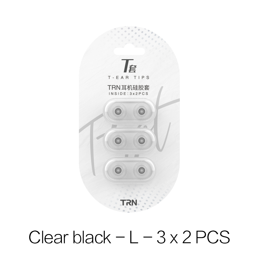 TRN T Ear-Tips Silicone Eartips Memory Earplugs Double Support Structure Earphone 3 Pairs Headphone Headset Earbuds Headphone: Sky Blue