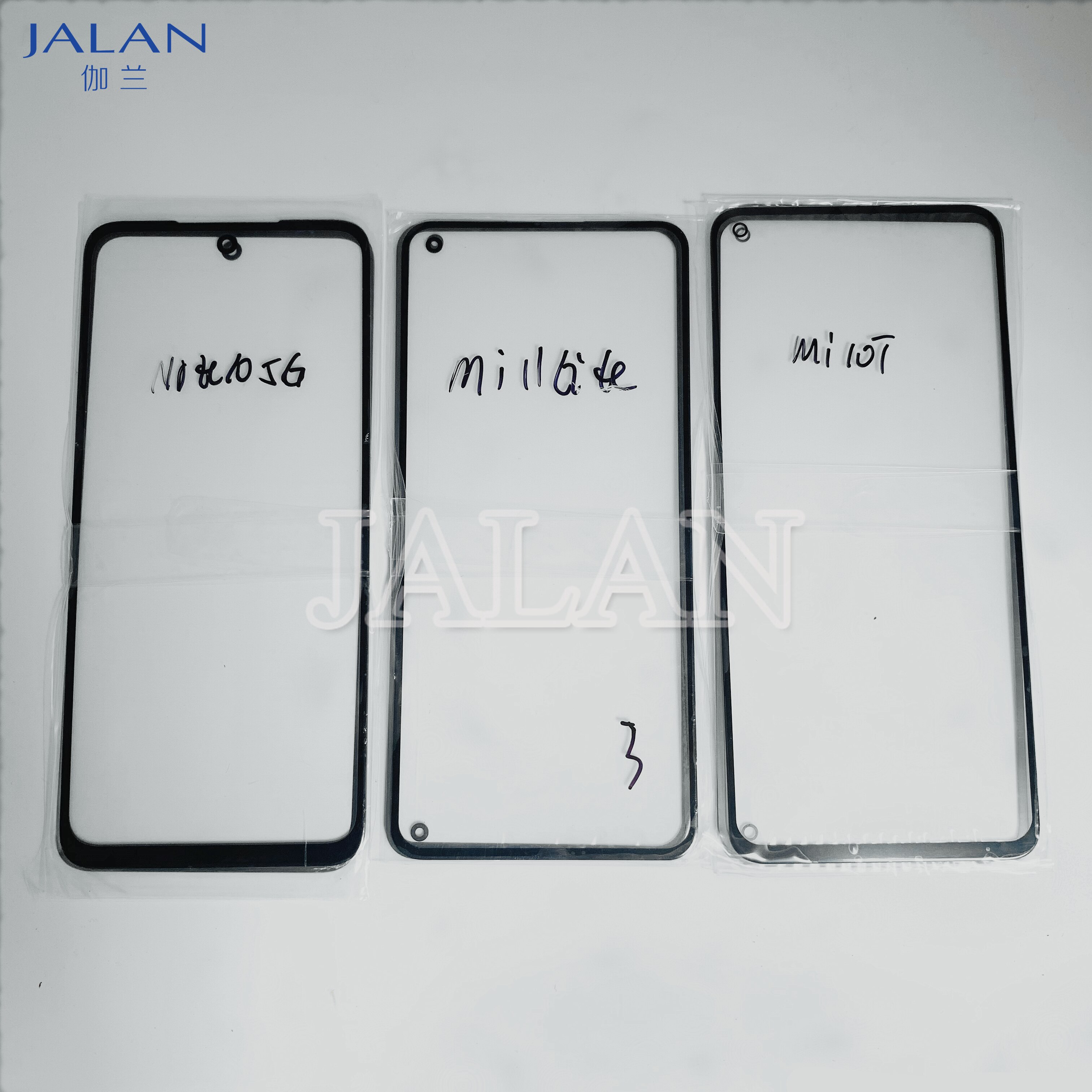 5 Stuks Voor Glas Voor Xiaomi Mi 10 10T Lite 11 Lite Redmi Note 10 Lite 4G 5G Lcd Glas Vervanging Reparatie